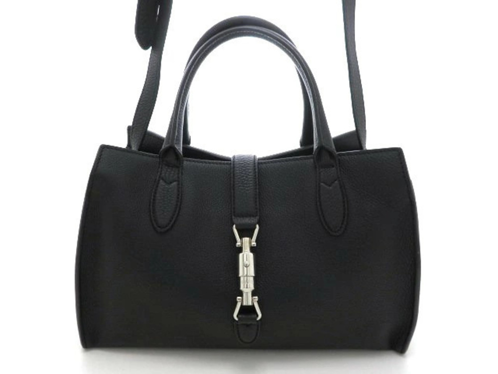 Gucci Jackie Shoulder Bag Handbag Black Calfskin
